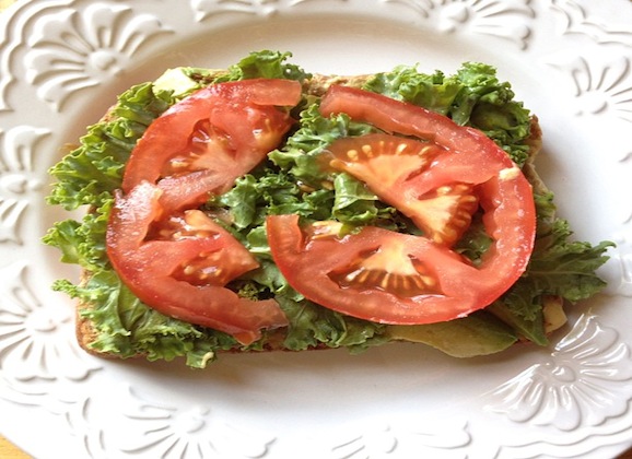 Open-Faced California Club Sandwich