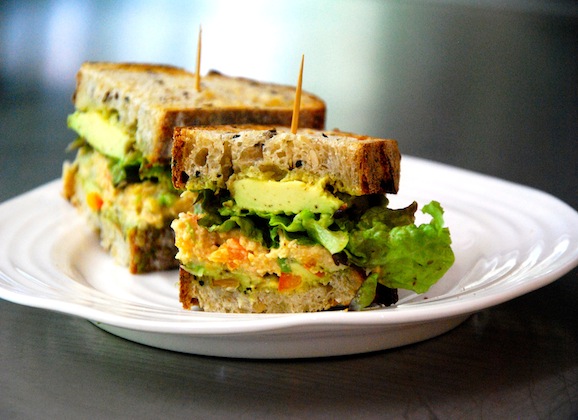Sundried Tomato and Pesto Chickpea Fritter Sandwiches
