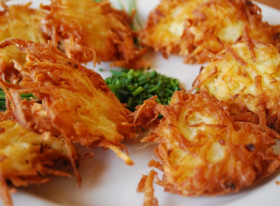 Potato and Caramelized Onion Latke